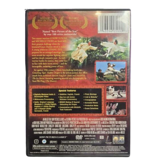 Crouching Tiger Hidden Dragon DVD Chow Yun-Fat Michelle Yeoh Action - Picture 2 of 2